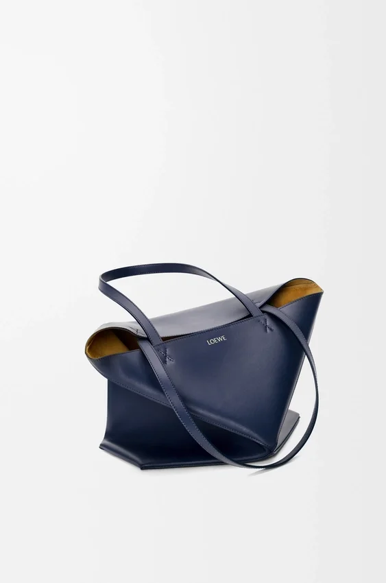 Medium Puzzle Fold Tote bag in glanzendes Kalfsleer Medium Puzzle Fold Tote bag in glanzendes Kalfsleer