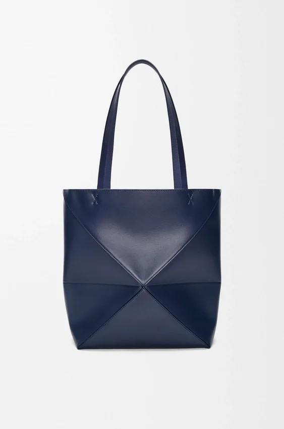 Medium Puzzle Fold Tote bag in glanzendes Kalfsleer Medium Puzzle Fold Tote bag in glanzendes Kalfsleer