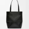 Medium Puzzle Fold Tote bag in glanzendes Kalfsleer Medium Puzzle Fold Tote bag in glanzendes Kalfsleer