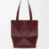 Medium Puzzle Fold Tote bag in glanzendes Kalfsleer Medium Puzzle Fold Tote bag in glanzendes Kalfsleer