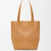 Medium Puzzle Fold Tote bag in glanzendes Kalfsleer Medium Puzzle Fold Tote bag in glanzendes Kalfsleer