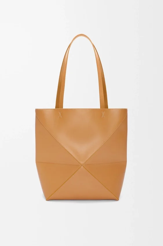 Medium Puzzle Fold Tote bag in glanzendes Kalfsleer Medium Puzzle Fold Tote bag in glanzendes Kalfsleer