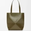 Medium Puzzle Fold Tote bag in glanzendes Kalfsleer Medium Puzzle Fold Tote bag in glanzendes Kalfsleer