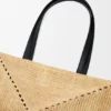 Medium Puzzle Fold Tote bag in raffia