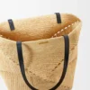 Medium Puzzle Fold Tote bag in raffia