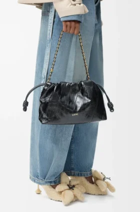 Middelgrote Flamenco Purse van hagvisleer