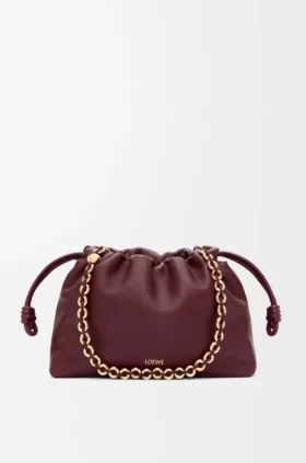 Middelgrote Flamenco Purse van zacht nappa-lamsleer