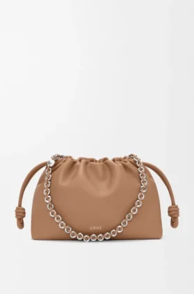Middelgrote Flamenco Purse van zacht nappa-lamsleer