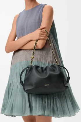 Middelgrote Flamenco Purse van zacht nappa-lamsleer