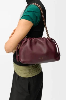 Middelgrote Flamenco Purse van zacht nappa-lamsleer