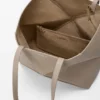 Middelgrote horizontale Puzzle Fold-tote bag van zacht generfd kalfsleer