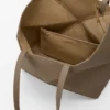 Middelgrote horizontale Puzzle Fold-tote bag van zacht generfd kalfsleer