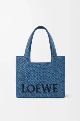 Middelgrote loewe Font Tote van raffia