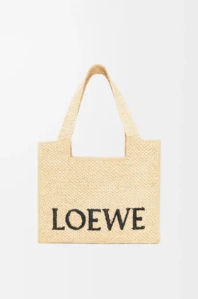 Middelgrote loewe Font Tote van raffia