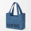 Middelgrote loewe Font Tote van raffia Middelgrote loewe Font Tote van raffia