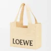 Middelgrote loewe Font Tote van raffia Middelgrote loewe Font Tote van raffia
