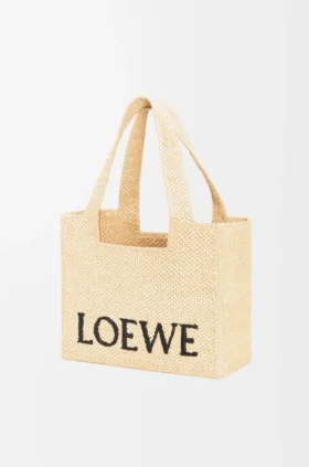 Middelgrote loewe Font Tote van raffia