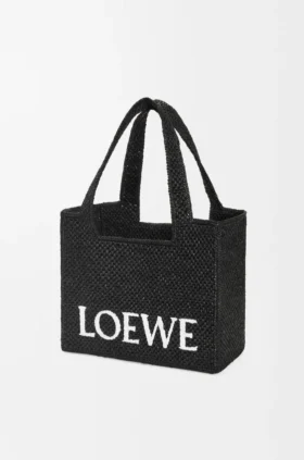 Middelgrote loewe Font Tote van raffia