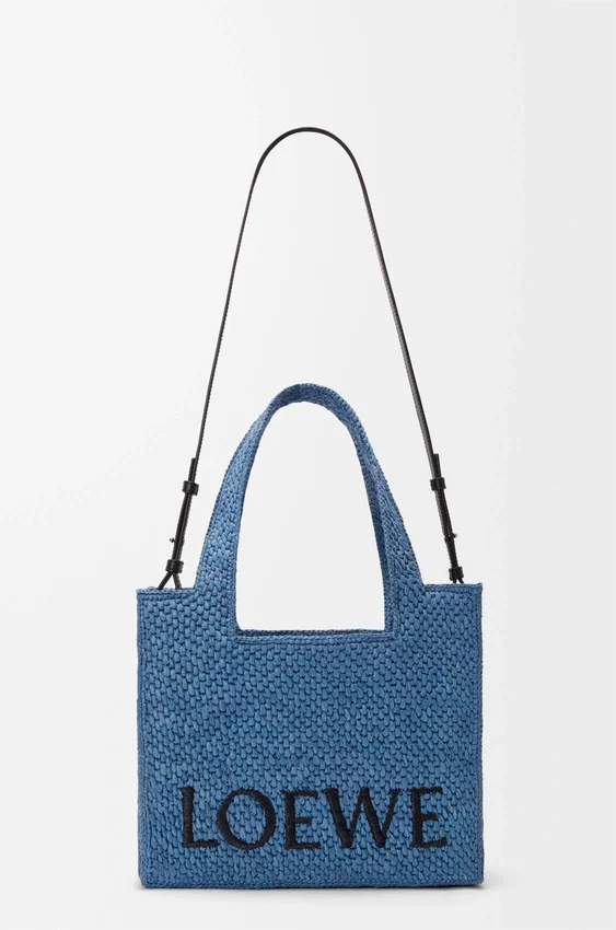 Middelgrote loewe Font Tote van raffia Middelgrote loewe Font Tote van raffia