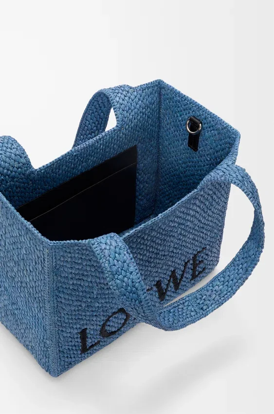 Middelgrote loewe Font Tote van raffia Middelgrote loewe Font Tote van raffia