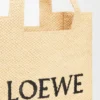 Middelgrote loewe Font Tote van raffia Middelgrote loewe Font Tote van raffia