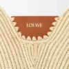 Middelgrote loewe Swing-tas van raffia en kalfsleer Middelgrote loewe Swing-tas van raffia en kalfsleer