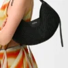 Middelgrote loewe Swing-tas van raffia en kalfsleer Middelgrote loewe Swing-tas van raffia en kalfsleer