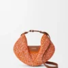 Middelgrote loewe Swing-tas van raffia en kalfsleer Middelgrote loewe Swing-tas van raffia en kalfsleer