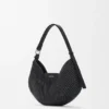 Middelgrote loewe Swing-tas van raffia en kalfsleer Middelgrote loewe Swing-tas van raffia en kalfsleer