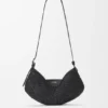 Middelgrote loewe Swing-tas van raffia en kalfsleer Middelgrote loewe Swing-tas van raffia en kalfsleer