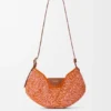 Middelgrote loewe Swing-tas van raffia en kalfsleer Middelgrote loewe Swing-tas van raffia en kalfsleer