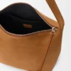 Middelgrote Loop Hobo van suède kalfsleer