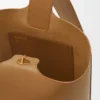 Middelgrote Pebble Bucket van glad kalfsleer Middelgrote Pebble Bucket van glad kalfsleer