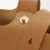 Middelgrote Pebble Bucket van glad kalfsleer Middelgrote Pebble Bucket van glad kalfsleer