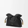 Mini Coil Flamenco-clutch van nappa-kalfsleer