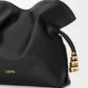 Mini Coil Flamenco-clutch van nappa-kalfsleer