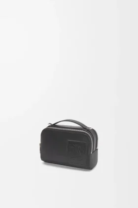 Mini-crossbody-cameratas van satijnkalfsleer