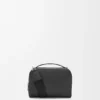 Mini-crossbody-cameratas van zacht generfd kalfsleer Mini-crossbody-cameratas van zacht generfd kalfsleer