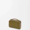 Mini-crossbody-cameratas van zacht generfd kalfsleer Mini-crossbody-cameratas van zacht generfd kalfsleer