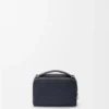 Mini-crossbody-cameratas van zacht generfd kalfsleer Mini-crossbody-cameratas van zacht generfd kalfsleer