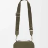 Mini-crossbody-cameratas van zacht generfd kalfsleer Mini-crossbody-cameratas van zacht generfd kalfsleer