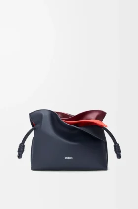 Mini Flamenco-clutch met gelaagde structuur van nappa-kalfsleer Mini Flamenco-clutch met gelaagde structuur van nappa-kalfsleer