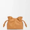 Mini Flamenco-clutch van nappa-kalfsleer