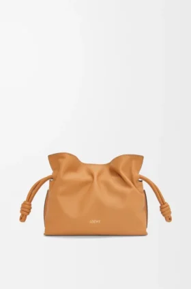 Mini Flamenco-clutch van nappa-kalfsleer Mini Flamenco-clutch van nappa-kalfsleer
