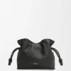 Mini Flamenco-clutch van nappa-kalfsleer