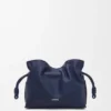 Mini Flamenco-clutch van nappa-kalfsleer