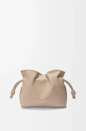 Mini Flamenco-clutch van nappa-kalfsleer Mini Flamenco-clutch van nappa-kalfsleer