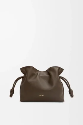 Mini Flamenco-clutch van nappa-kalfsleer