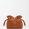 Mini Flamenco-clutch van nappa-kalfsleer
