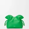 Mini Flamenco-clutch van nappa-kalfsleer